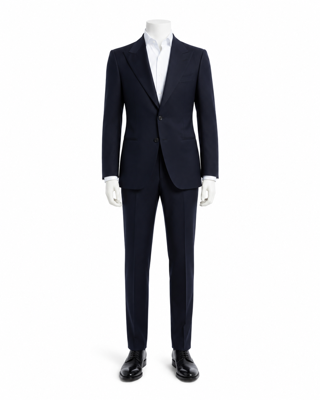 Navy Peak Lapel Business Suit — made to measure by Sam Boutique Tailors Phuket